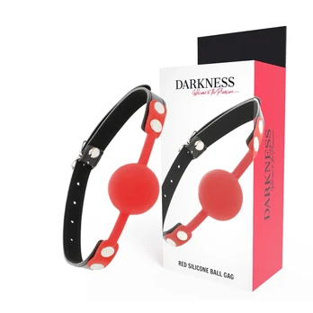 Burnos kaištis DARKNESS BALL SILICONE GAG