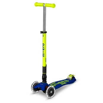 Maxi Micro Deluxe Neon LED sulankstomas paspirtukas | Canary Yellow
