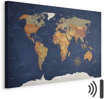 Artgeist Paveikslas - World Map: Ink Oceans