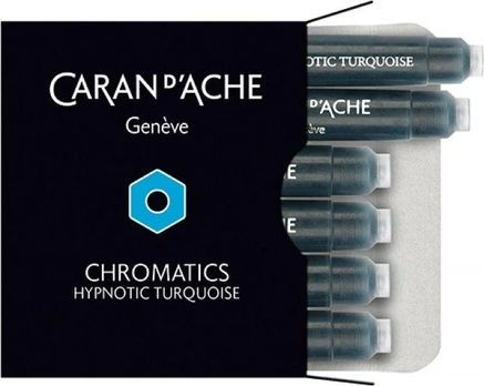 Caran d`Arche Cartridges Chromatics turquoise 6 vnt