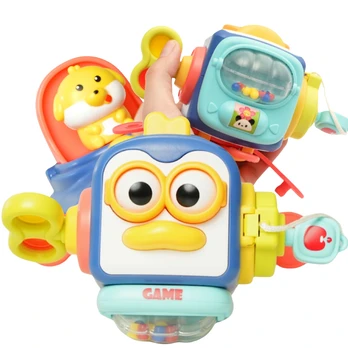 WOOPIE Pingwinek Montessori Kamuolys Sensoryczna 6w1