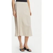 Vero Moda Midi sijonas Mymilo 10340419 Smėlio Regular Fit