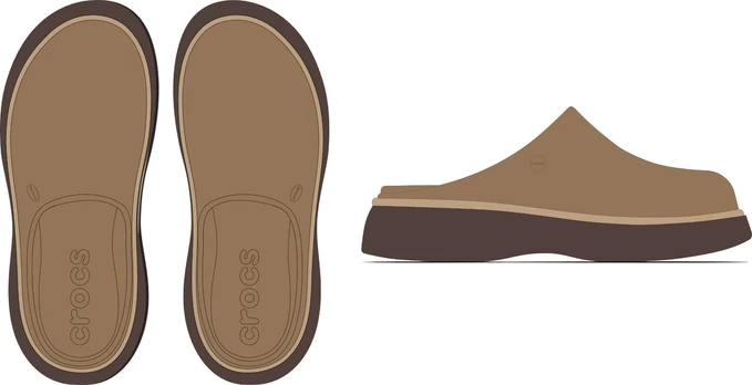 Crocs™ Dylan Notched Clog Women’s Sepia/Multi - 38,5