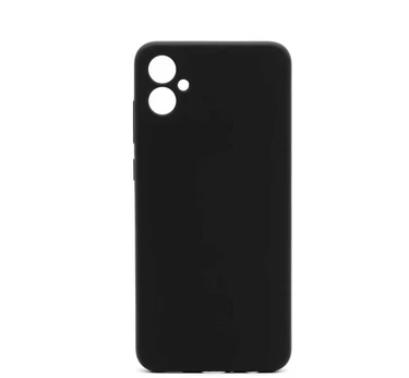 Prijunkite „Samsung Galaxy A05 4G Premium Soft Touch“ silikoninį dėklą, juodą