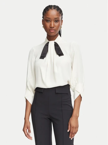 Elisabetta Franchi Palaidinė CA-178-66E2-V320 Kreminė Regular Fit