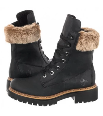 Rieker Czarne 72630-00 (RI68-a) batai