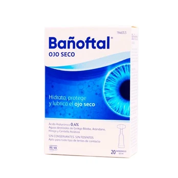 Bañoftal Dry Eye vienkartinė dozė 0,4 20V