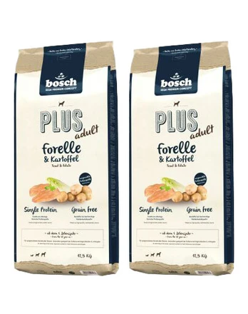 BOSCH Plus Upėtakiai ir bulvės 25 kg (2 x 12,5 kg)