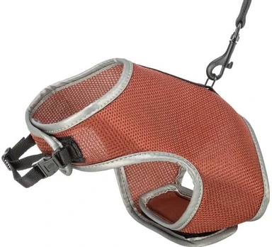 Trixie Soft harness cat, with lead, 24–42 cm, 1.20 m, rust