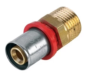 Adapteris TDM Brass 1630, 16mm x 1/2", žalvaris