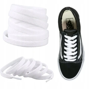 Balti batraiščiai Vans batams, 120 cm ilgio Old Skool