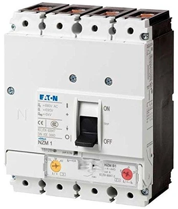 Eaton grandinės pertraukiklis NZMN1-4-A100 4 polių 100A 265819