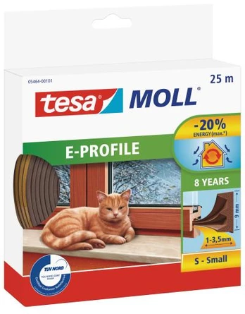 TESA USZCZELKA BRĄZ E - 25m 9mm