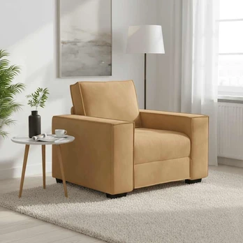 Sofa Sofos krėslas, rudas, 100x78x84 cm, aksomas