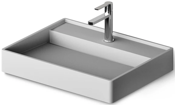 Praustuvas Paa Infinity 600 SilkSTONE® 60x47 cm, matte grey spalva, IINFSM/03