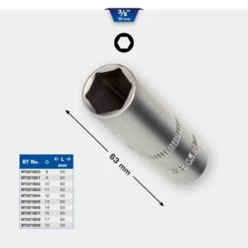 Šešiakampio lizdo komplektas KS TOOLS BT021827