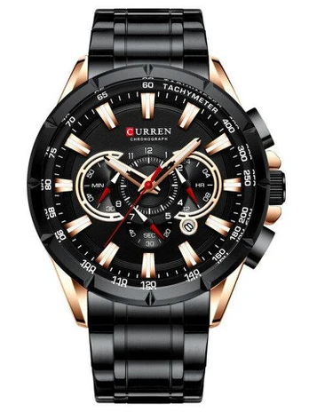 CURREN 8363 VYRIŠKAS LAIKRODIS (zc018c) - CHRONOGRAFAS