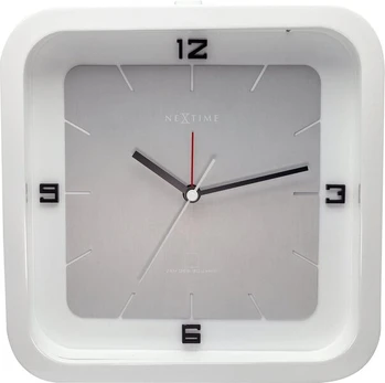 Nextime stalo laikrodis — 20 × 20 × 6 cm, baltas