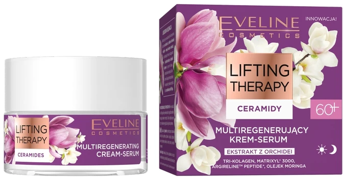 EVELINE_Lifting Therapy Ceramidy 60+ multiregenerujący krem-serum 50ml