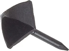 Dekoratyviniai vinys 77102-P, 13x22mm, juodi, 50 vnt.