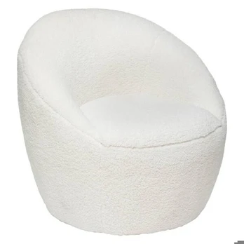 Dizaino fotelis "Romi" 77cm Baltas