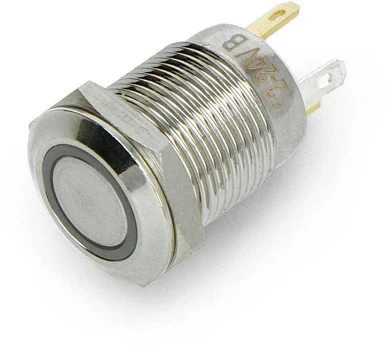 ON-OFF jungiklis monostabilus - 2A/250V - plokščias - žalias