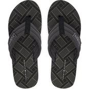Šlepetės per pirštą Tommy Hilfiger Flag Patch Beach FM0FM06004 Juoda