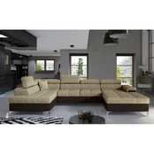 Kampinė sofa Eduardo su patalynės dėže, audinys Berlin 03, Soft 66 kaina