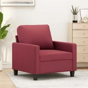Sofa Krėslas, raudonojo vyno spalvos, 60cm, dirbtinė oda kaina
