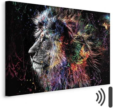 Artgeist Paveikslas - Crazy Lion (1 Part) Wide
