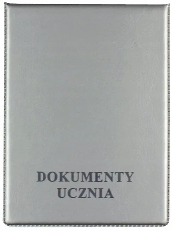 Biurfol sidabrinis vertikalus mokinio, dokumentų, paso viršelis