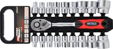 AW-Tools AWTOOLS RAKTŲ RINKINYS 1/2 "19vnt kaina
