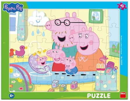 Dino Big Frame Puzzle: Peppa Big Siblings