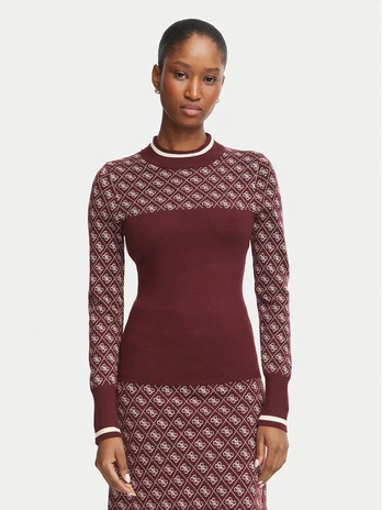 Guess Megztinis W5BR24 Z3JD2 Vyšninė Slim Fit