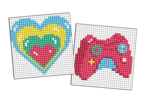 OEM deimantinės mozaikos lipdukai 9x9 cm, 2 vnt.