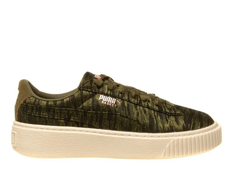 Sportiniai batai moterims Puma basket platform, žali