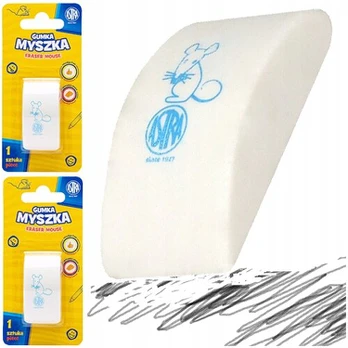 Astra Myszka trintukas, baltas, minkštas, ergonomiškas – 2 vnt.
