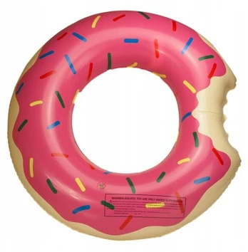 Pripučiamas vaikiškas ratas Donut 50cm rožinis