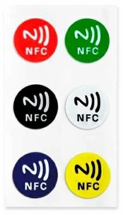 Light Solutions Aps Light Solutions NFC tag - NTAG213 - Coloured stickers - 6 pcs