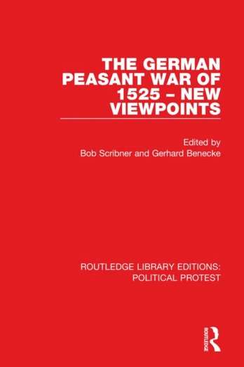 German Peasant War of 1525 ? New Viewpoints