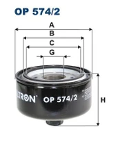 FILTRON OP 574/2 Alyvos filtras