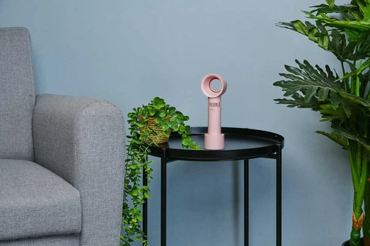 Lifetime Air Uzlādējams ventilators bladeless rozā