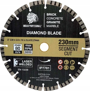 SEGMENT TURBO CUT DIAMOND BLADE 230mm INDIAN PROFESSIONAL