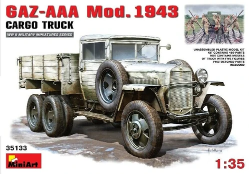 Miniart - GAZ-AAA Mod. 1943 Cargo Truck, 1/35, 35133