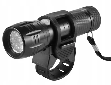 Priekinis dviračio žibintas aliumininis 9 x led 68418