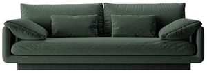 Sofa Micadoni Torino Structured, žalia, 220 x 103 cm x 83 cm
