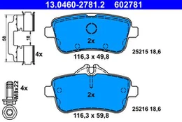 ATE 13.0460-2781.2 Brake pad set