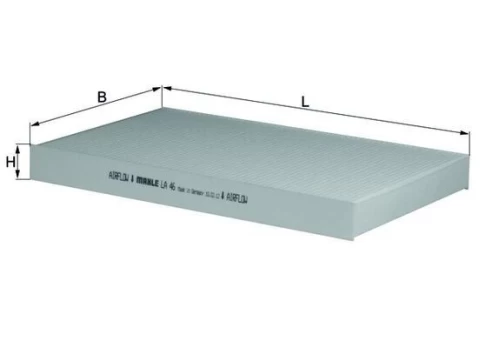 Filtras, salono oras KNECHT LA 46