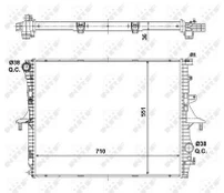 Variklio radiatorius NRF NRF 53798