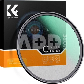 K&F Concept K&F 43MM C Series Black Mist Filter 1/8, Ultra-thin multilayer Green Coating